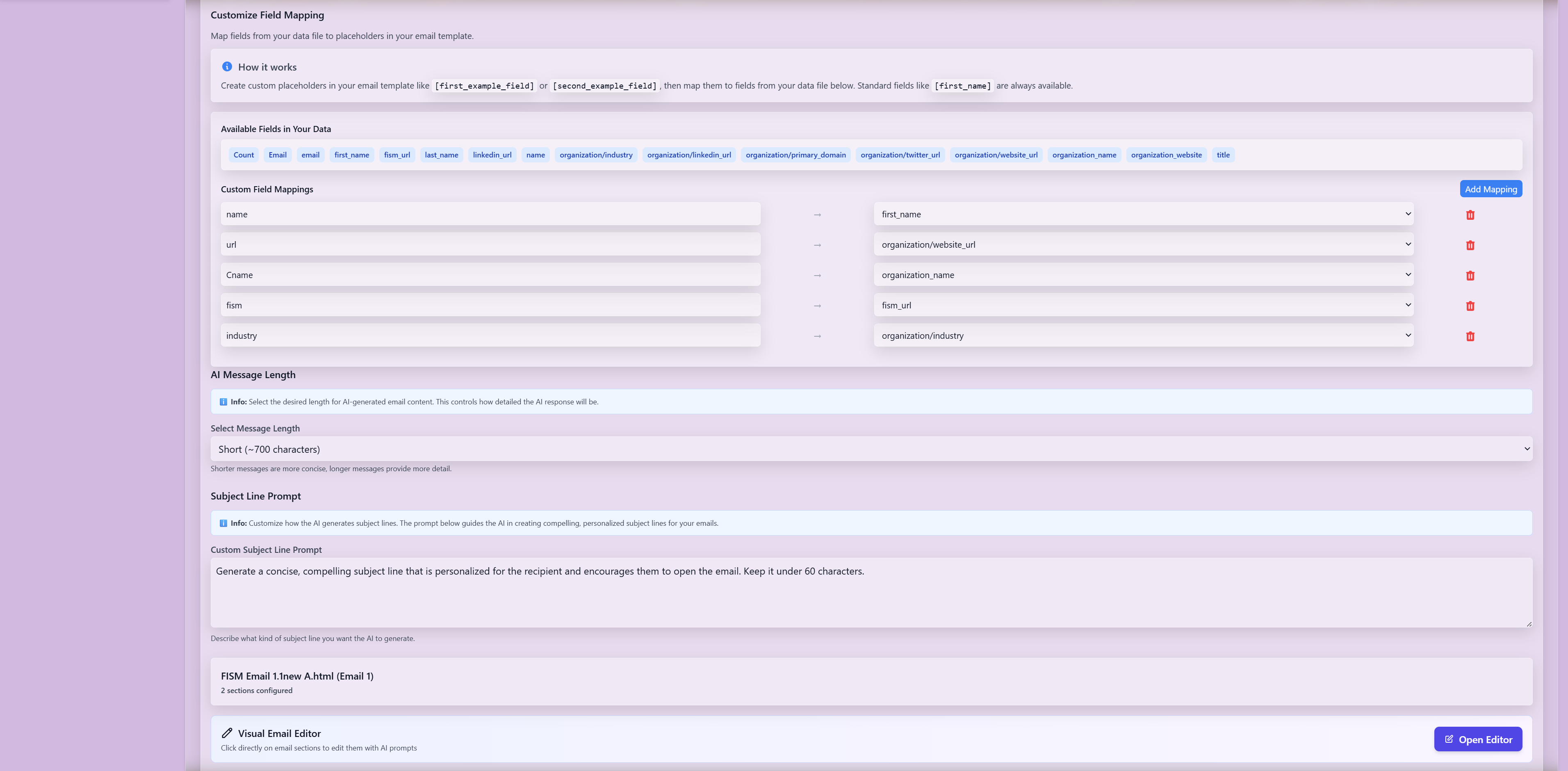 Campaign Configuration